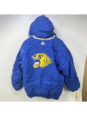 Vintage 90s Starter Southern Uni Jaguars A&M Jacket Large